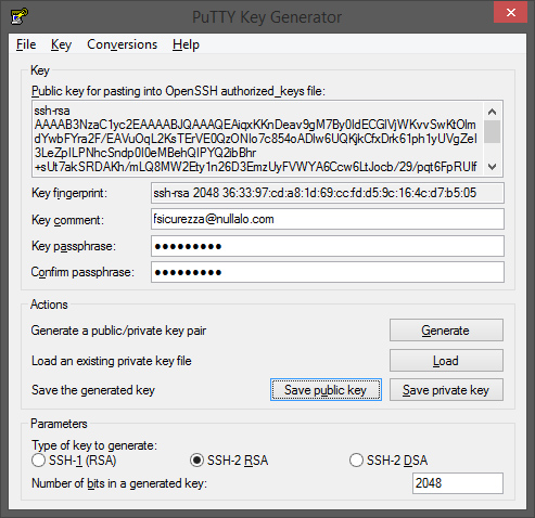 Generate ssh rsa key pair linux