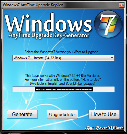 Windows 7 serial key generator